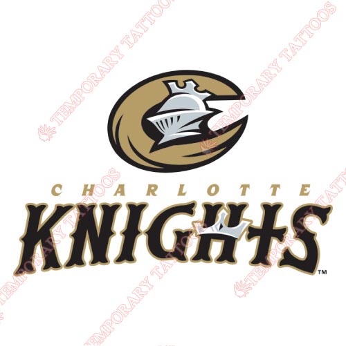 Charlotte Knights Customize Temporary Tattoos Stickers NO.7950